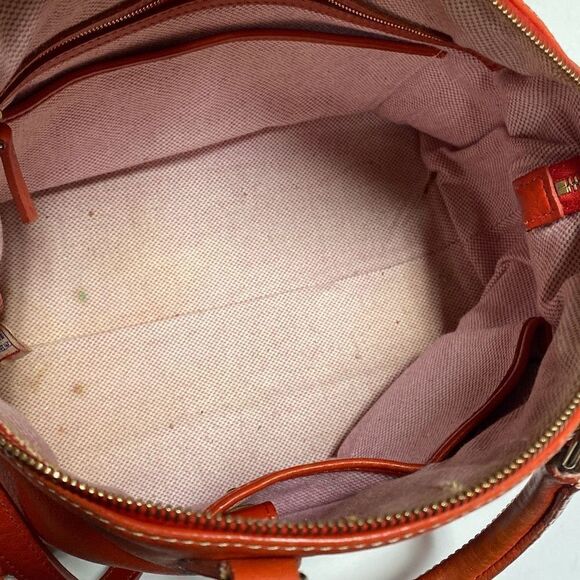 Dooney & Bourke Red Dillen Leather Satchel Handbag Shoulder Bag - Picture 9 of 14